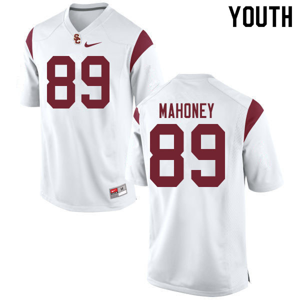 Youth #89 Sean Mahoney USC Trojans College Football Jerseys Sale-White - Click Image to Close